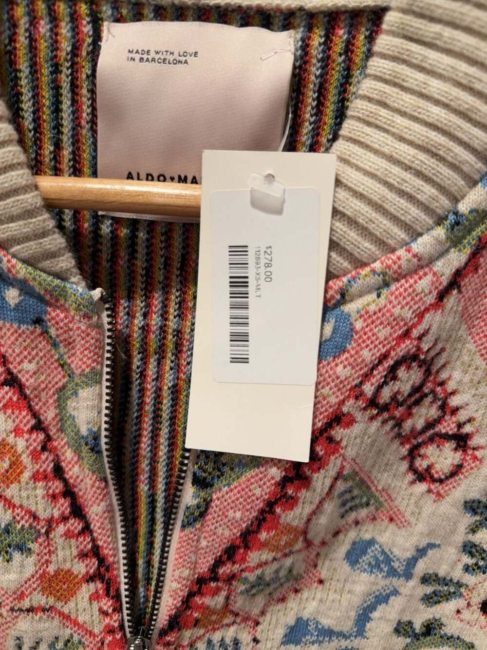 Aldo Martins x Sundance Ofelia Floral Knit Bomber Jacket - Picture 3 of 8